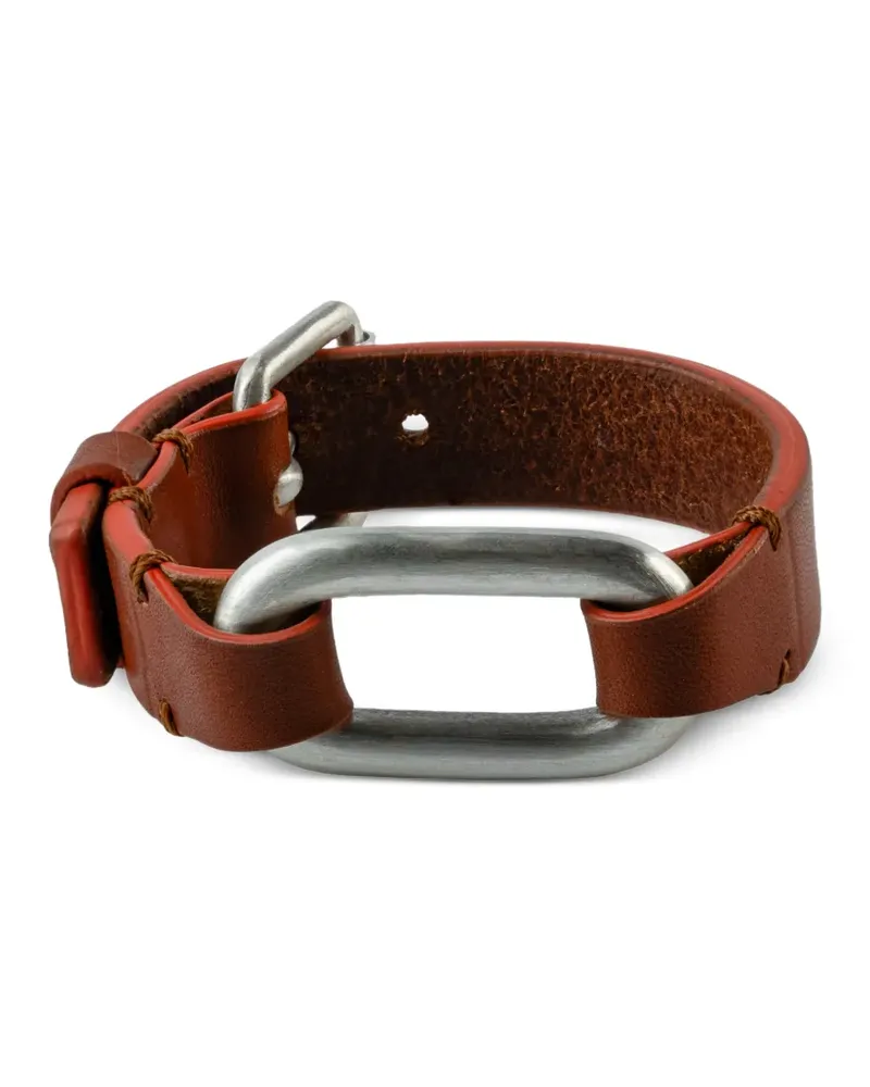 Parts Of Four Link Gauntlet Armband aus Sterlingsilber - Braun Braun