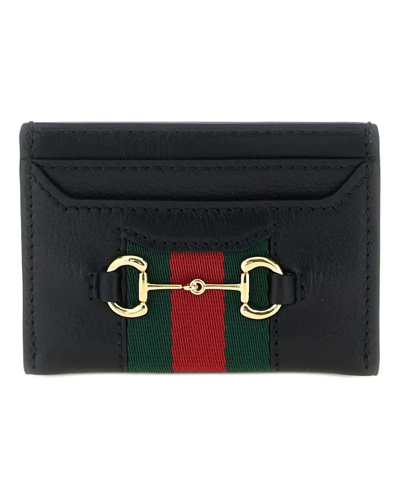 Gucci Web Horsebit card holder - Schwarz Schwarz