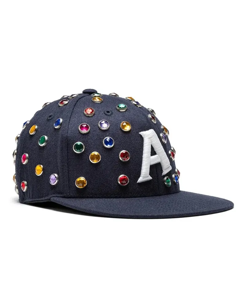 Anti Social Social Club Baseballkappe mit Kristallen - Blau Blau