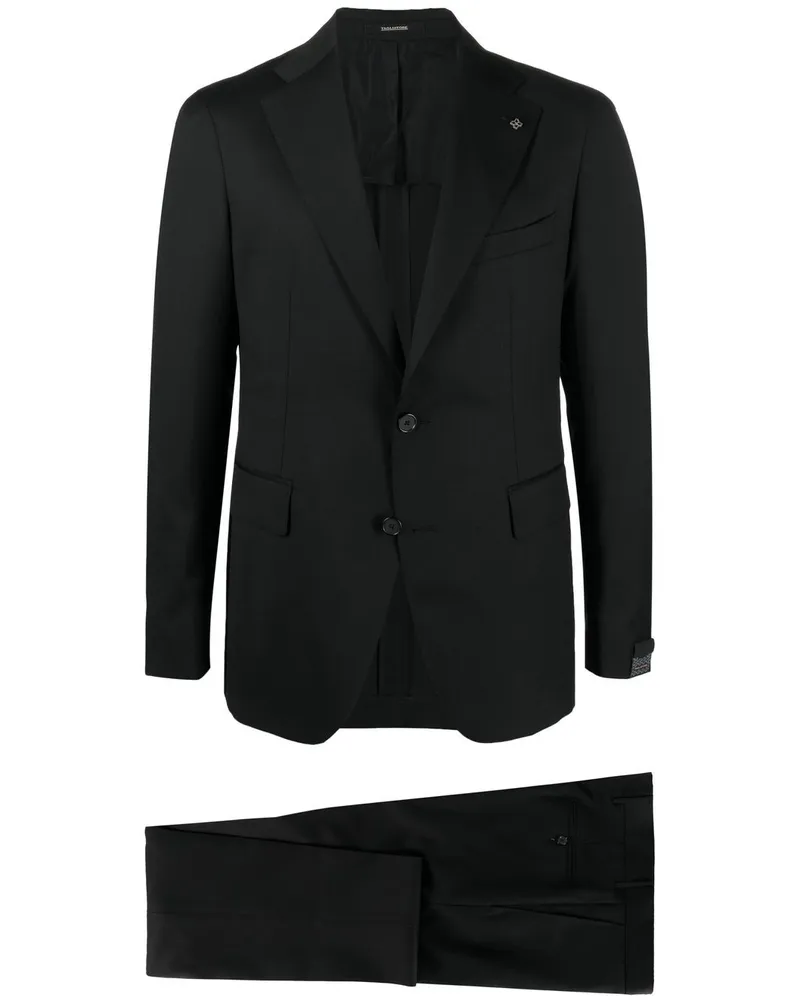 Tagliatore Einreihiger Anzug - Schwarz Schwarz
