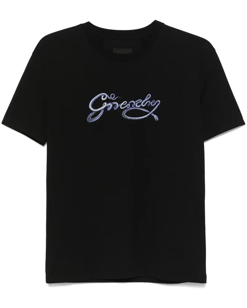 Givenchy T-Shirt mit Schlangen-Print - Schwarz Schwarz