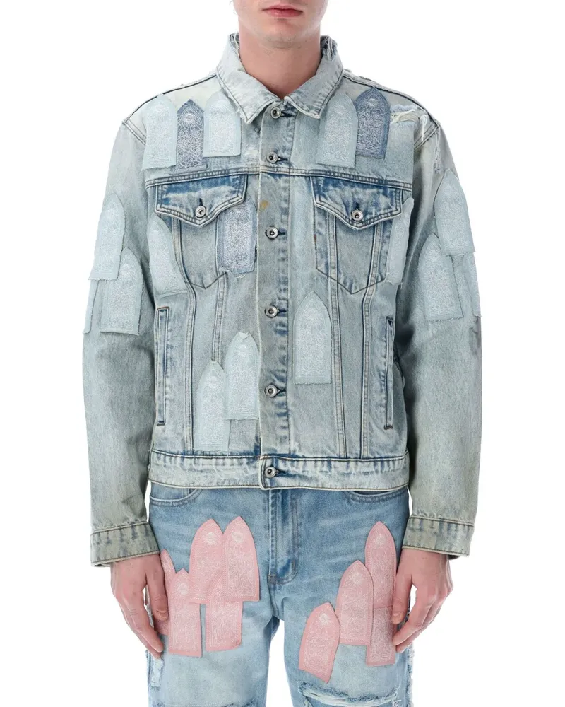 WHO DECIDES WAR Jacke mit Patch-Detail - Blau Blau