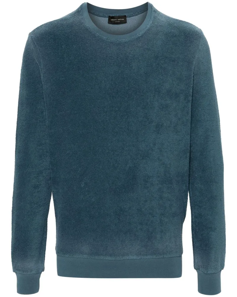 Roberto Collina Sweatshirt aus Frottee Blau