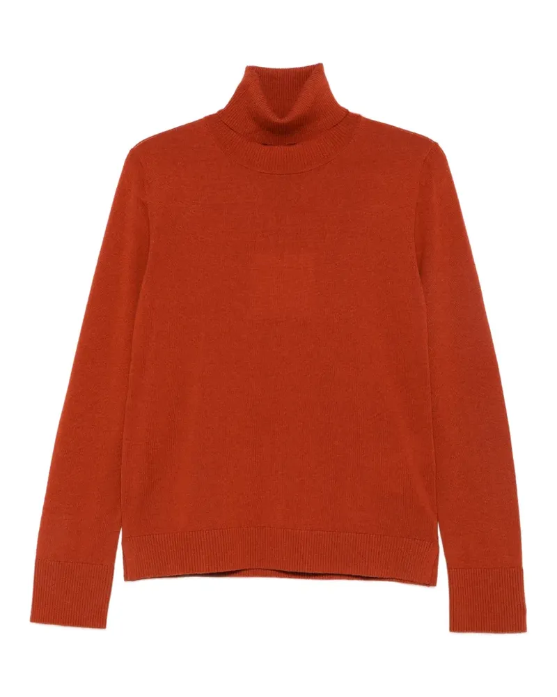 Max Mara Max Mara Allegra Rollkragenpullover mit Ellenbogen-Patches - Orange Orange
