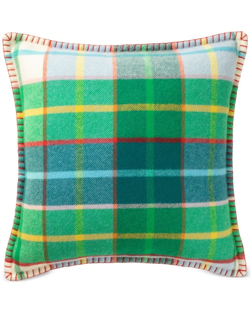 Johnstons of Elgin Kissen im Layering-Look - Grün Grün