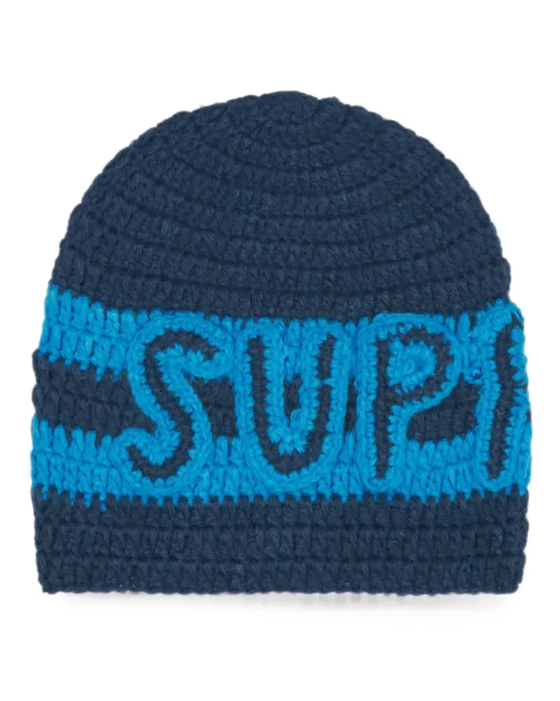 Supreme Being logo beanie - Blau Blau