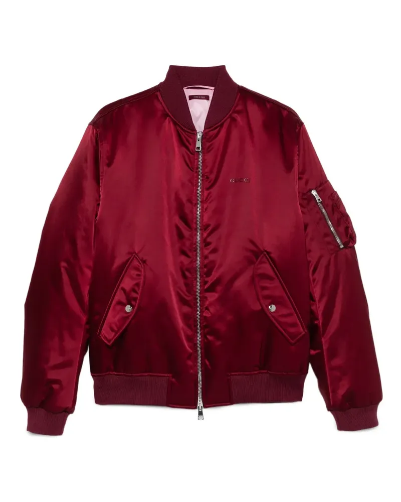 Gucci Bomberjacke aus Satin - Rot Rot
