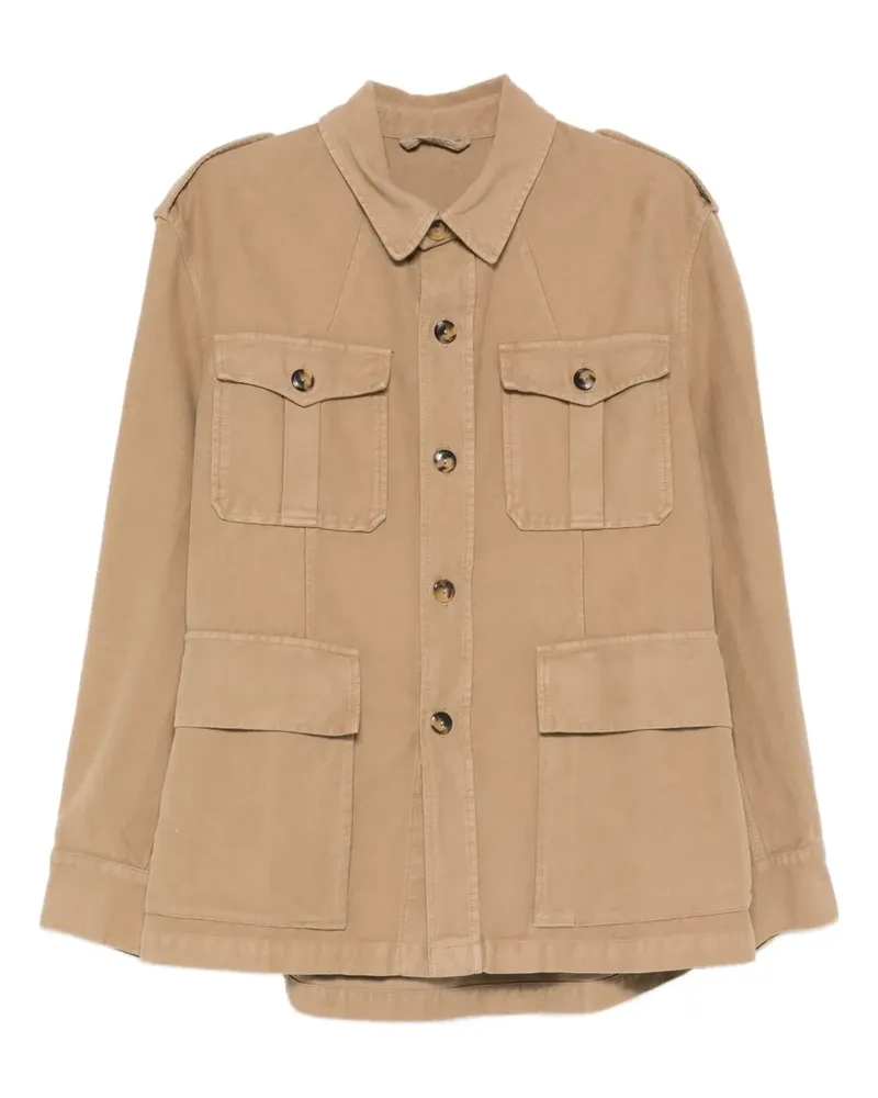 Fortela Sahariana Jacke mit Knopfverschluss - Nude Nude