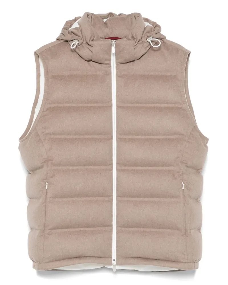 Brunello Cucinelli Gesteppte Weste - Braun Braun
