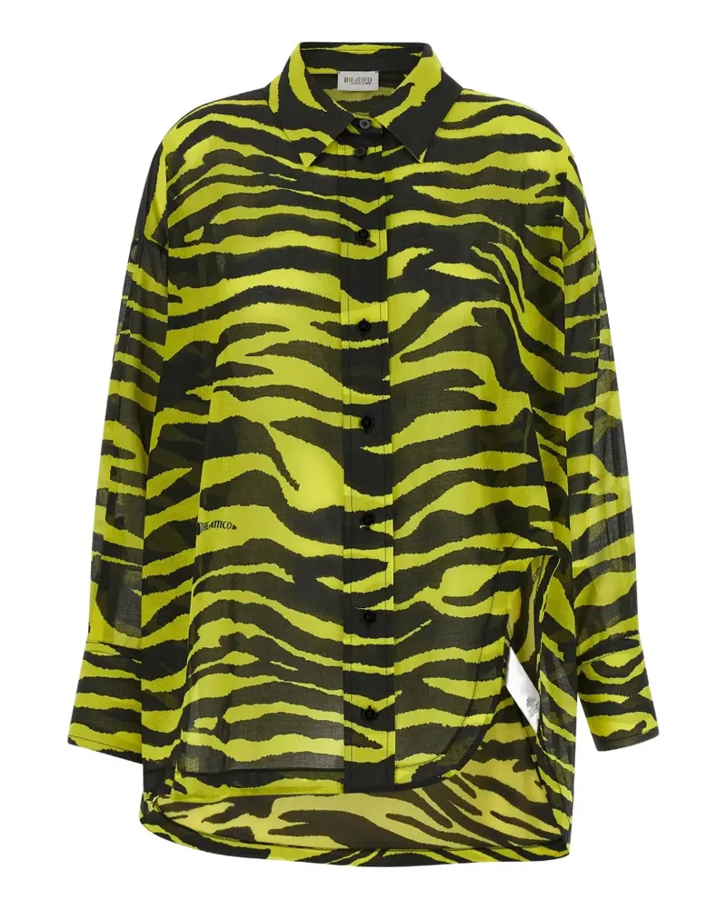 ATTICO Il Primo Bagno Hemd mit Animal-Print - Gelb Gelb