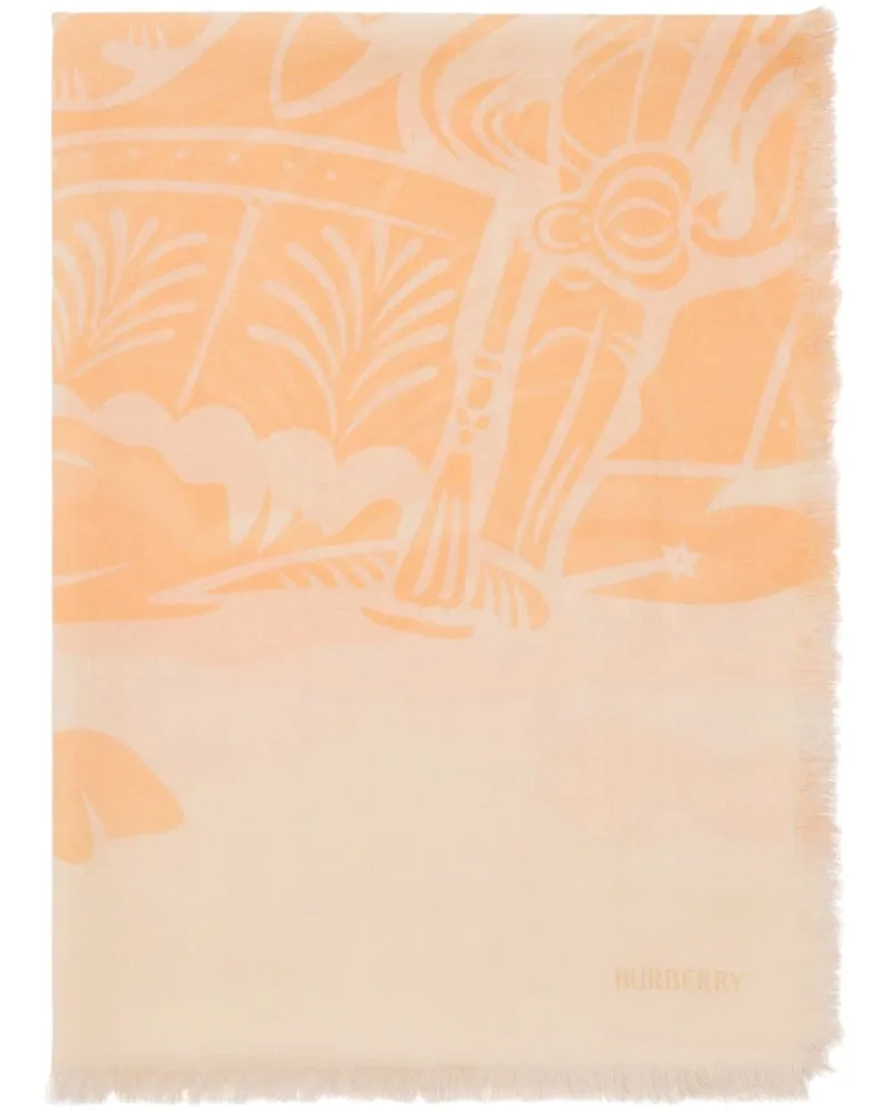 Burberry EKD Schal aus Wolle - Nude Nude
