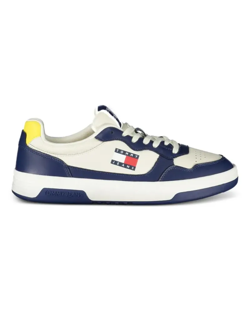 Tommy Hilfiger logo-patch panelled sneakers - Nude Nude
