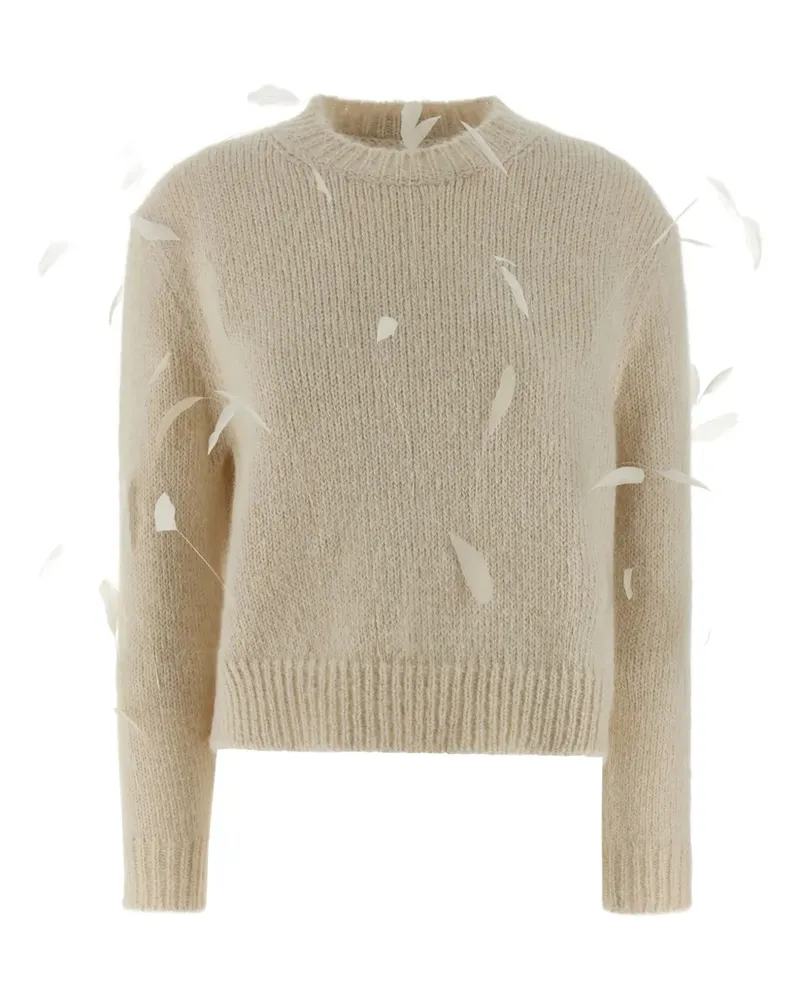 Jil Sander Pullover mit Rundhalsausschnitt - Nude Nude