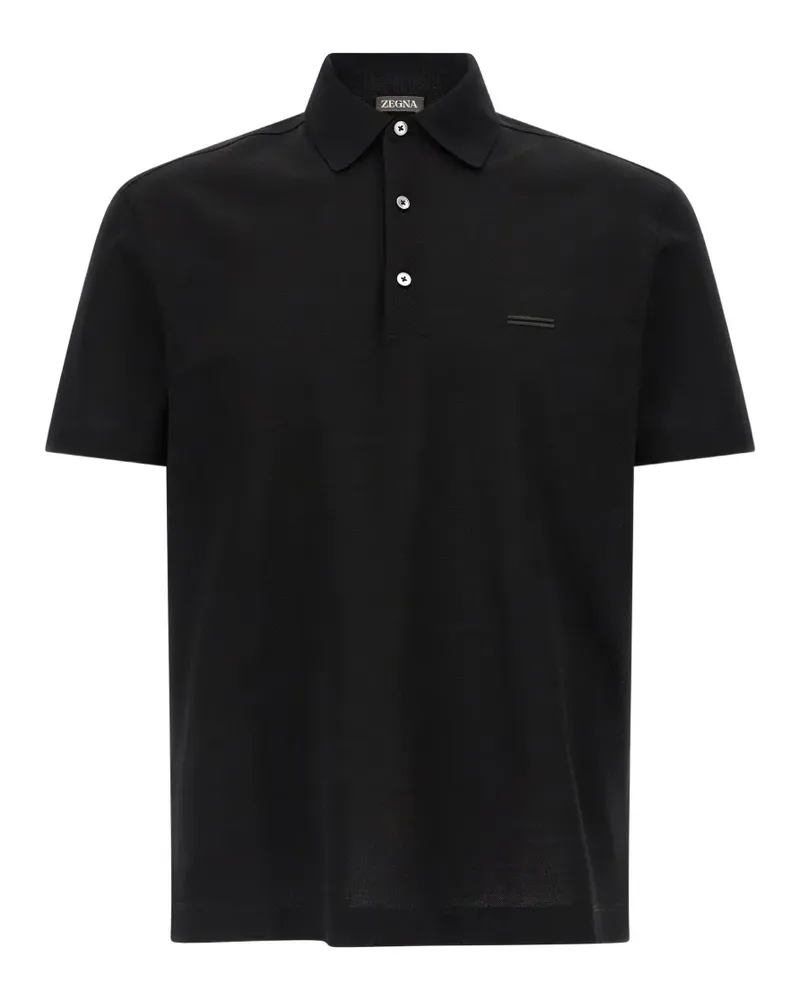 Ermenegildo Zegna cotton polo shirt - Schwarz Schwarz