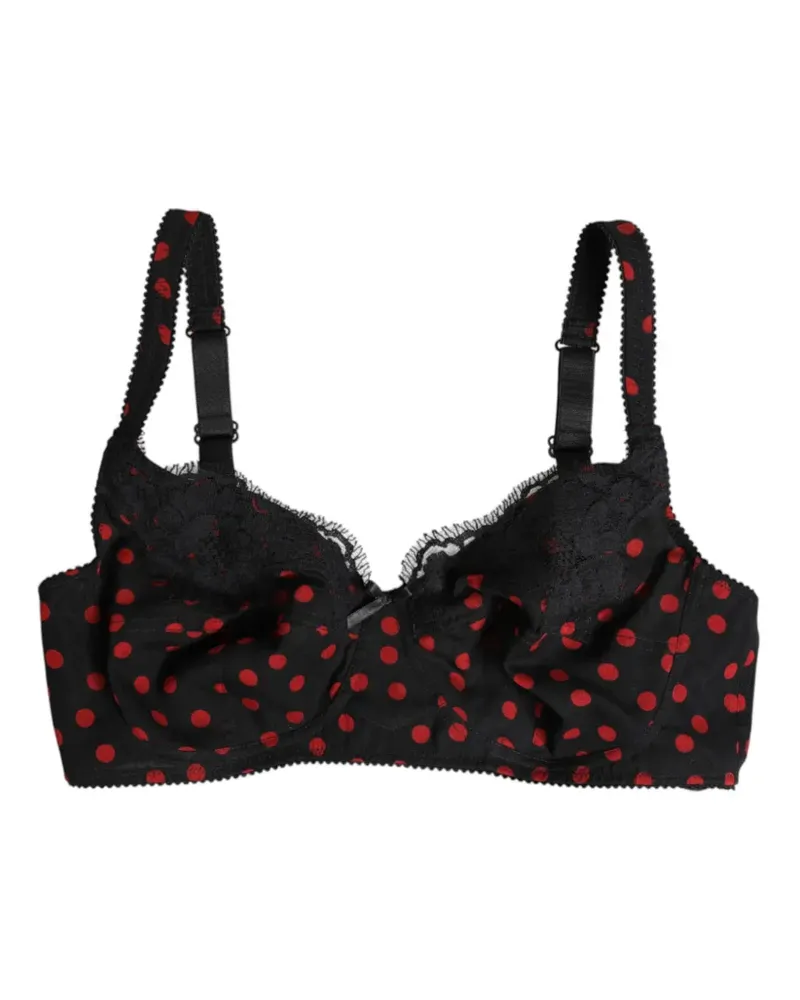 Dolce & Gabbana BH mit Polka Dots - Schwarz Schwarz