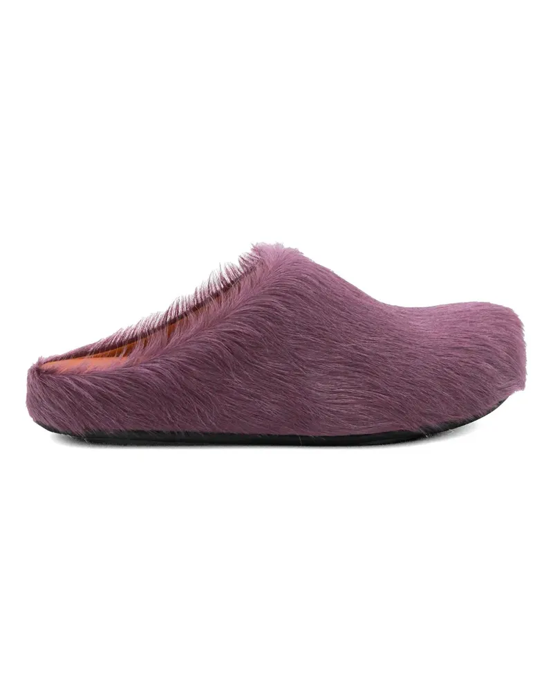 Marni calf-hair mules - Violett Violett