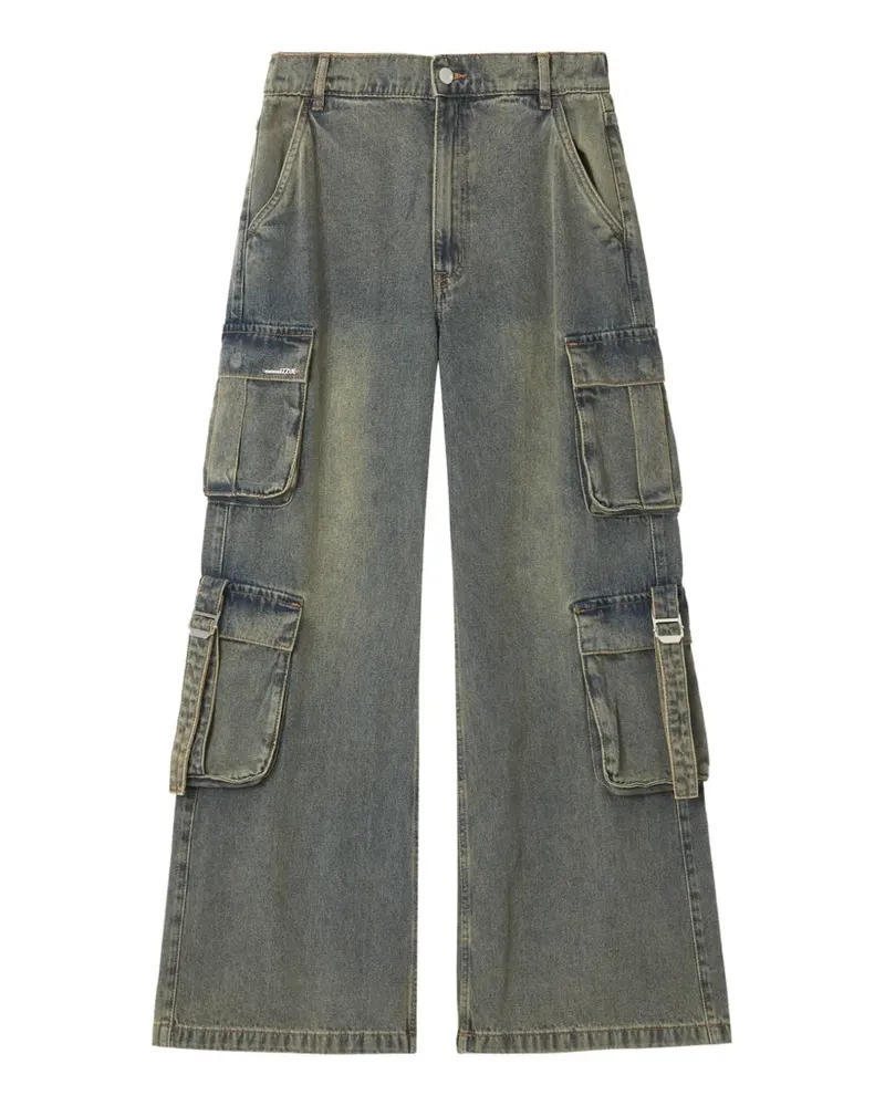 Izzue Wide-Leg-Jeans mit Taschen - Blau Blau
