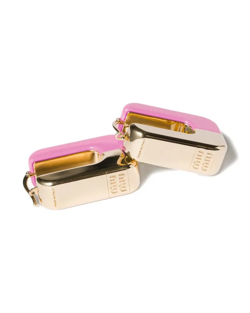 Miu Miu Emaillierte Ohrringe - Rosa Rosa