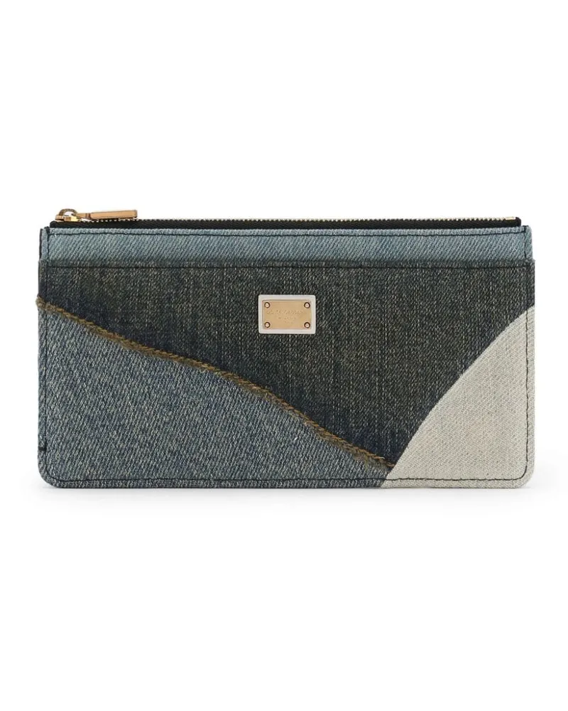 Dolce & Gabbana Portemonnaie im Patchwork-Look - Blau Blau