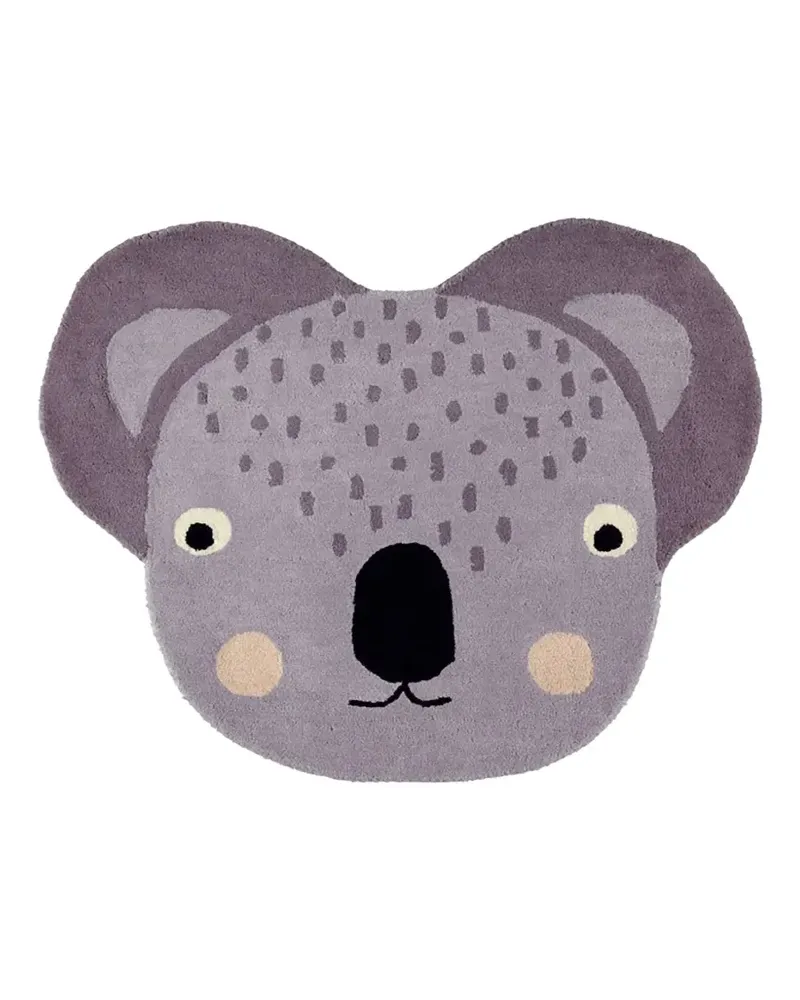 oyoy Koala Teppich (85cm x 100cm) - Grau Grau