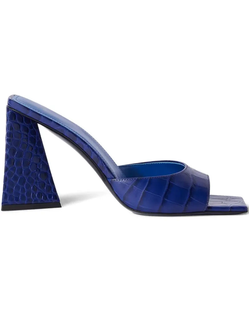 ATTICO Mini Devon Mules mit eckiger Kappe 85mm - Blau Blau