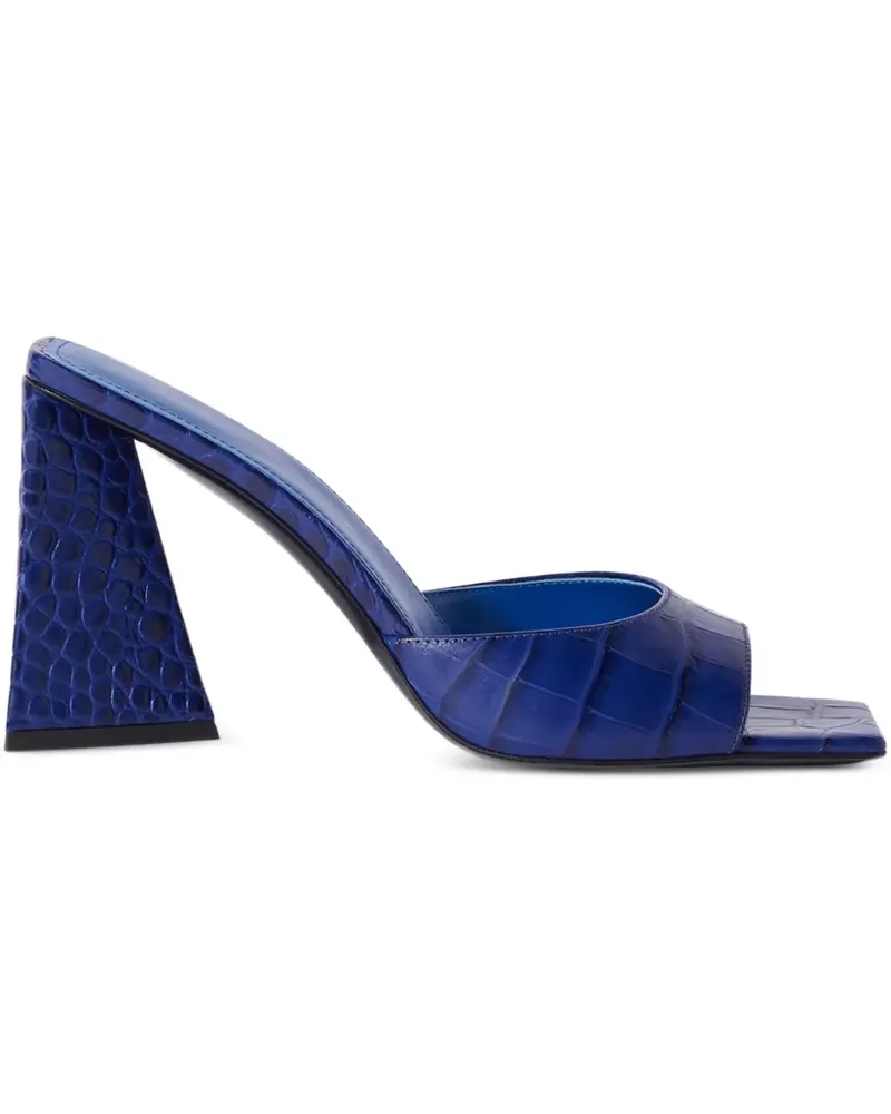 ATTICO Mini Devon Mules mit eckiger Kappe 85mm - Blau Blau