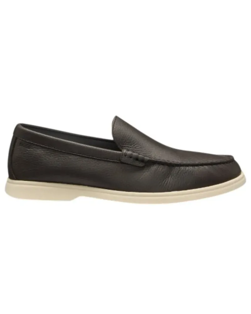 HUGO BOSS Loafer aus gekörntem Leder - Braun Braun
