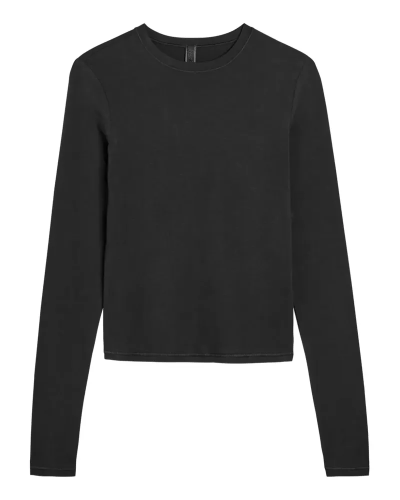 SKIMS Klassisches Langarmshirt - Schwarz Schwarz