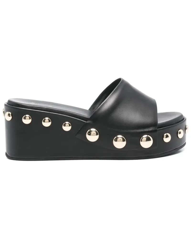 Maje Mules mit Nietendetail 65mm - Schwarz Schwarz