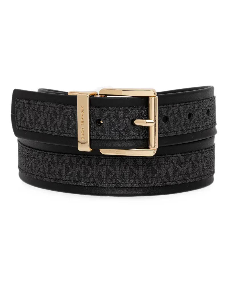Michael Kors Gürtel mit Monogramm-Print - Schwarz Schwarz