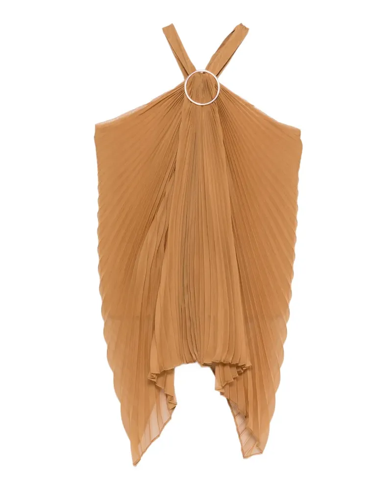 Max Mara Maxevalzer Ring Oberteil mit Falten - Nude Nude