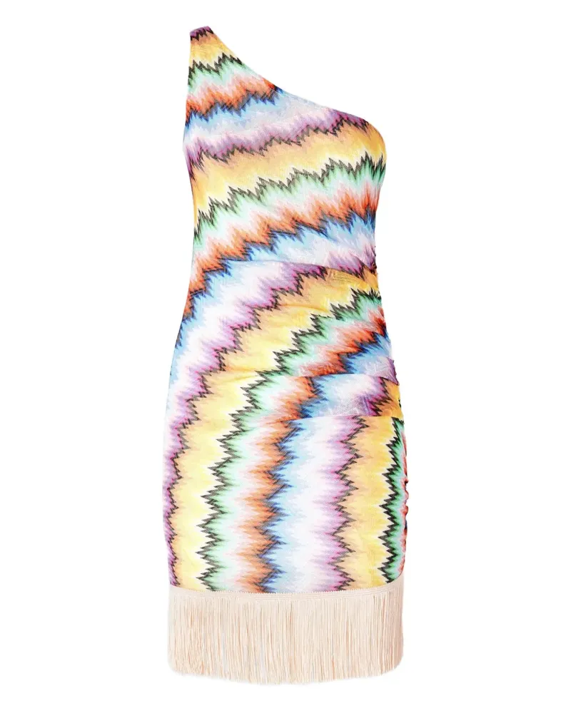 Missoni Minikleid mit Zickzackmuster - Nude Nude