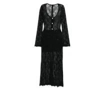 Kleid mit Spitze - Schwarz