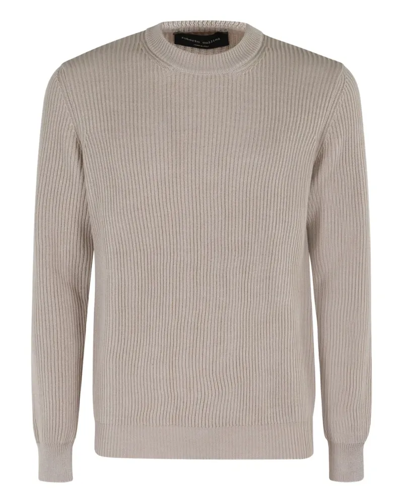 Roberto Collina Gerippter Pullover - Nude Nude