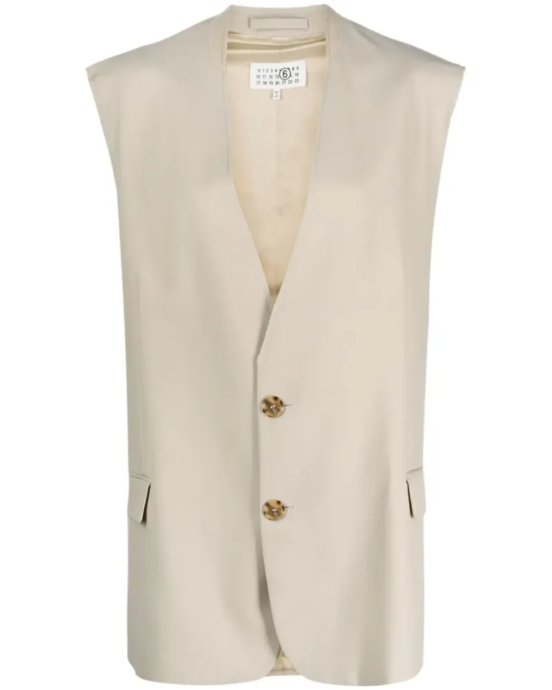 Maison Margiela Einreihiges Top - Nude Nude