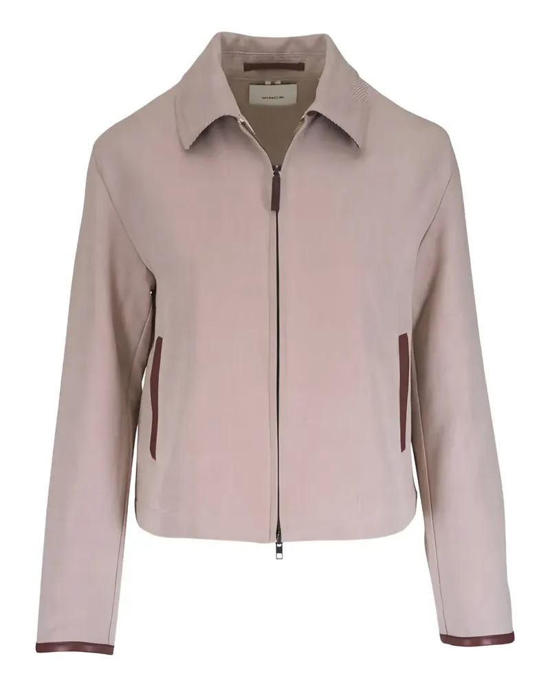 Vince point-collar jacket - Nude Nude