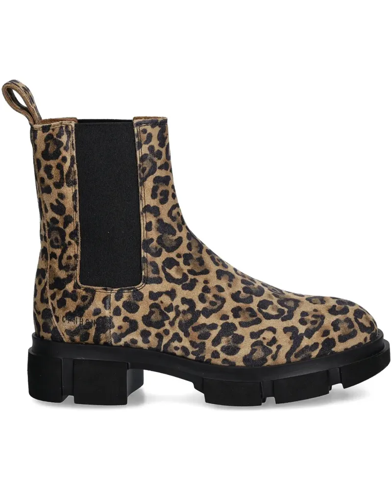 Copenhagen Chelsea-Boots mit Leoparden-Print - Braun Braun