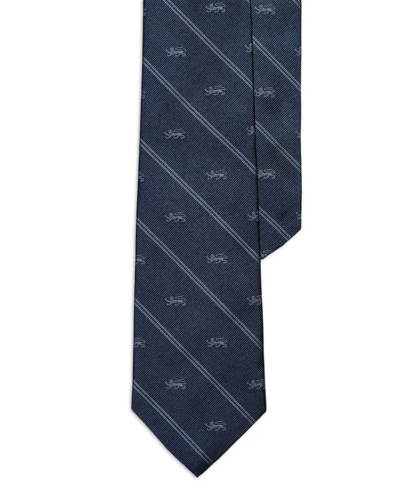 Ralph Lauren Gestreifte Club-Krawatte aus Seide - Blau Blau