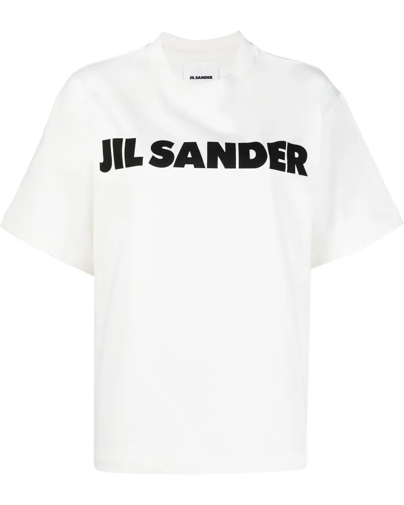 Jil Sander T-Shirt mit Logo-Print - Weiß Weiß