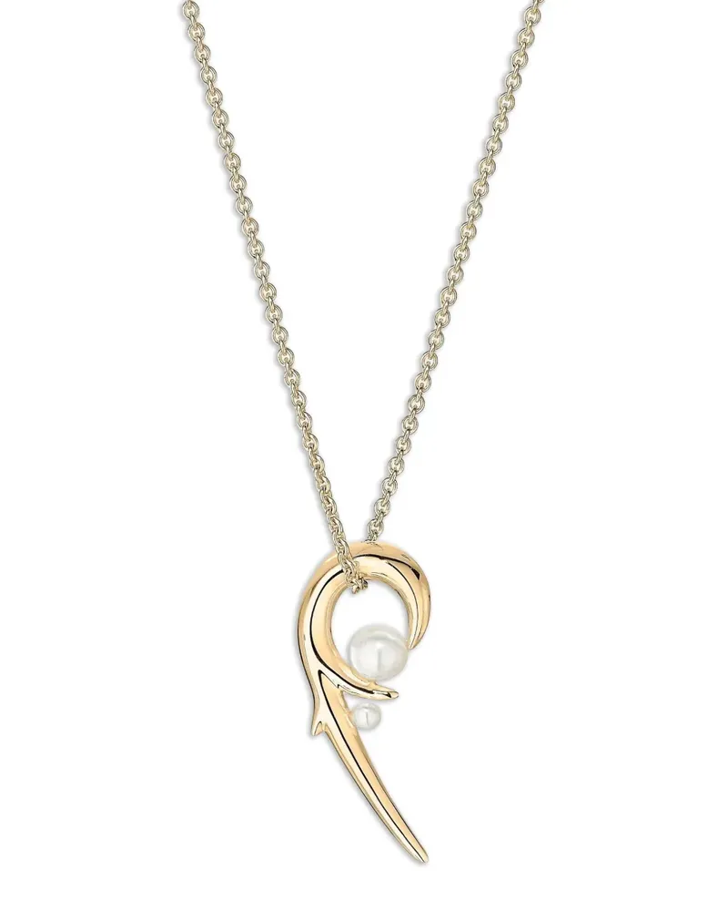 Shaun Leane 18kt Goldhalskette mit Perlenanhänger Gold