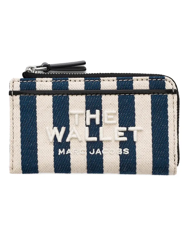 Marc Jacobs Gestreiftes Portemonnaie - Blau Blau