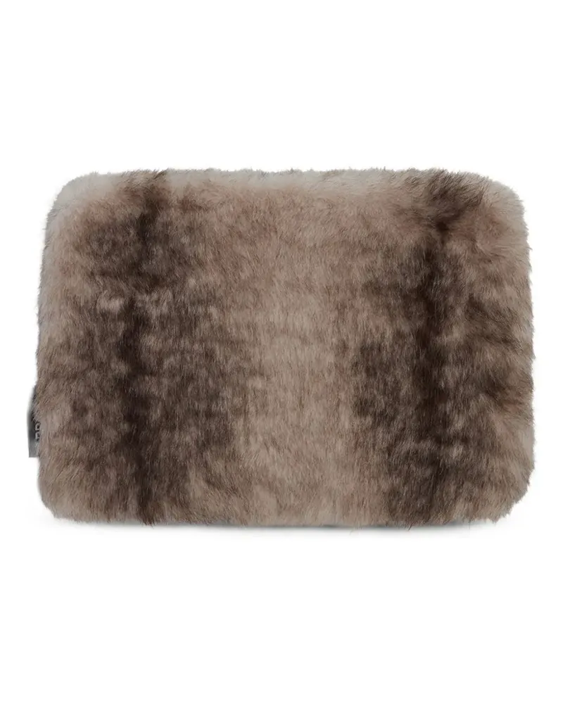 APPARIS Elle Laptophülle aus Faux Fur - Nude Nude