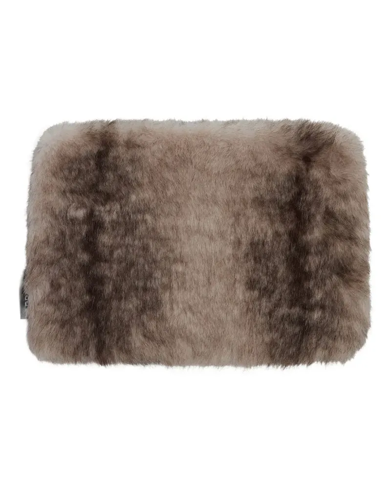 APPARIS Elle Laptophülle aus Faux Fur - Nude Nude