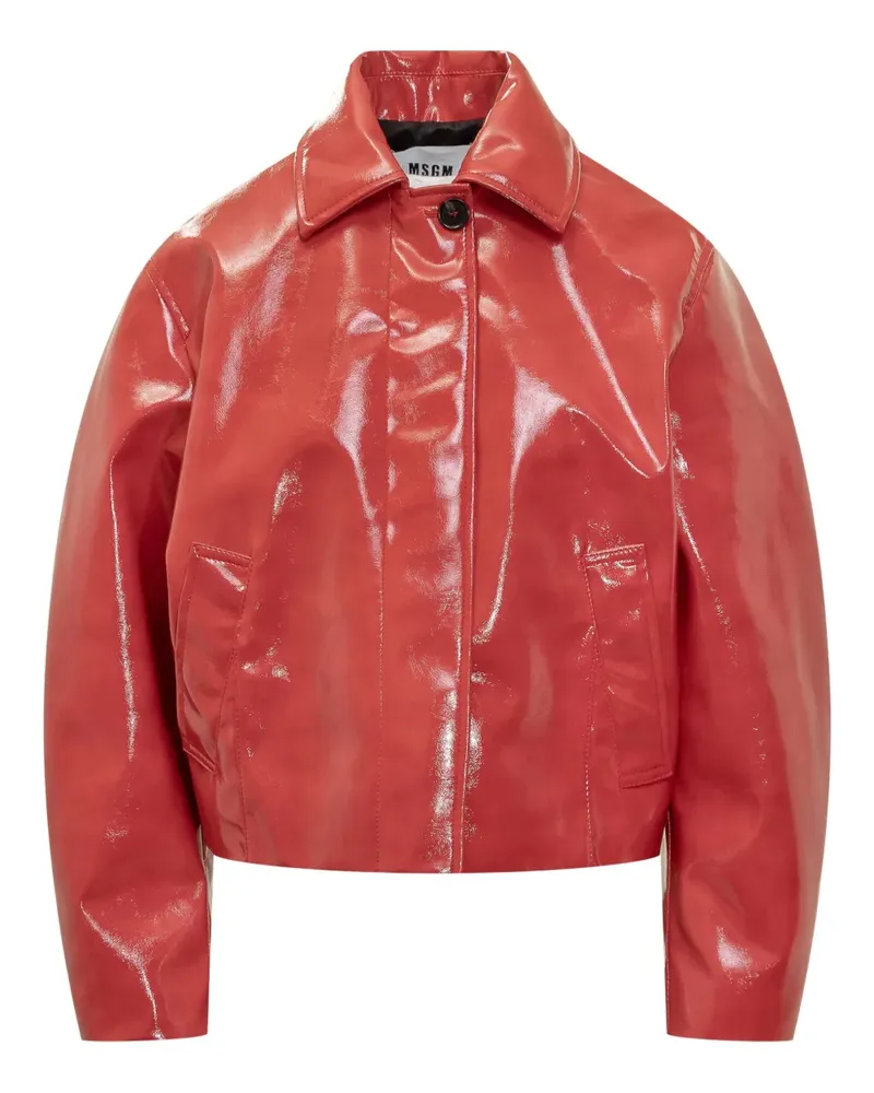 MSGM Klassische Jacke - Rot Rot