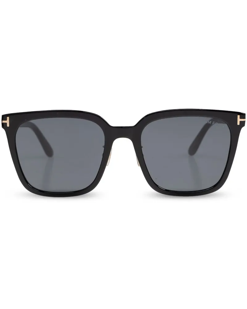 Tom Ford Sonnenbrille mit T-Scharnier - Schwarz Schwarz