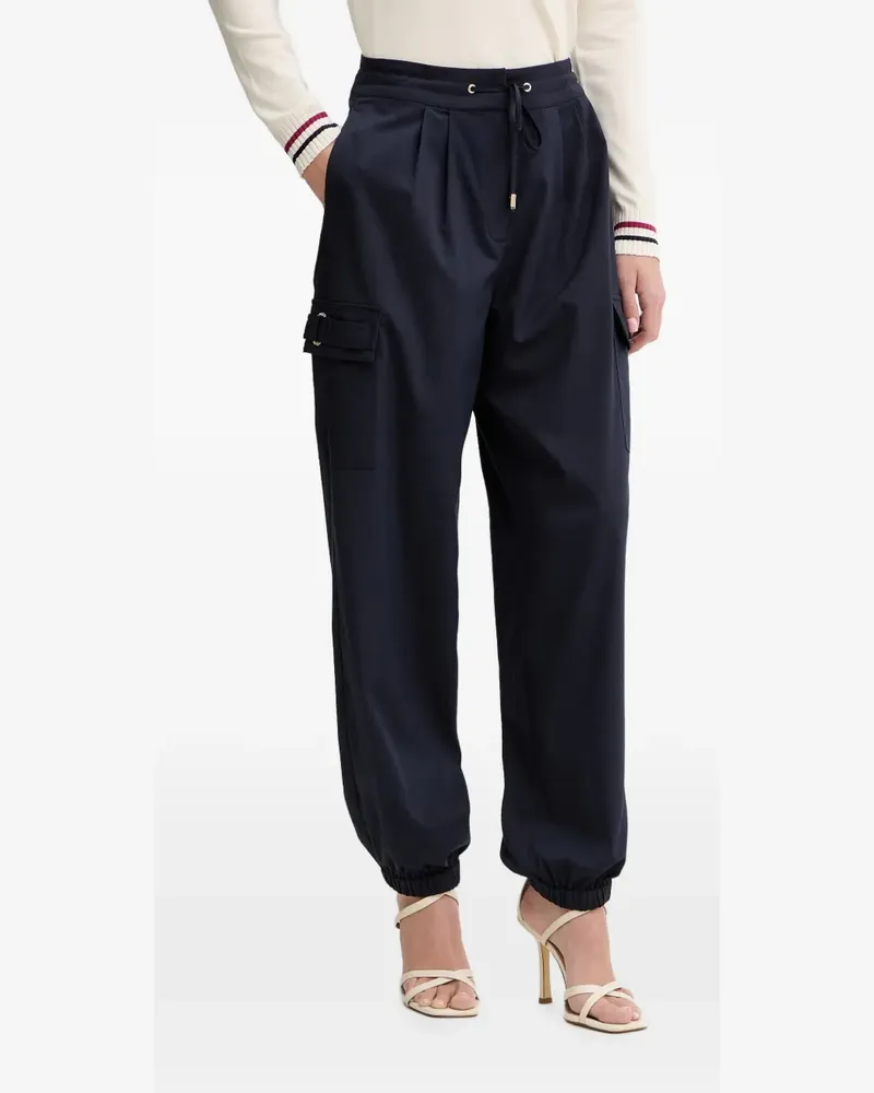 Liu Jo Jogginghose mit Logo-Schild - Blau Blau