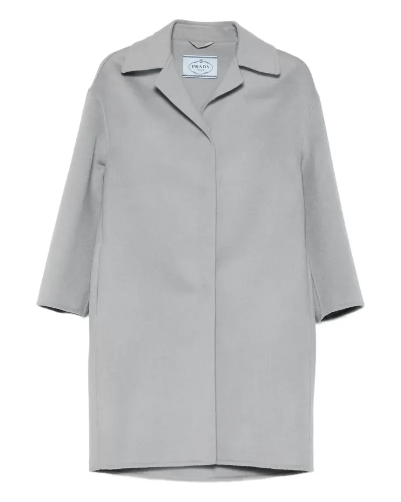 Prada Einreihiger Mantel - Grau Grau