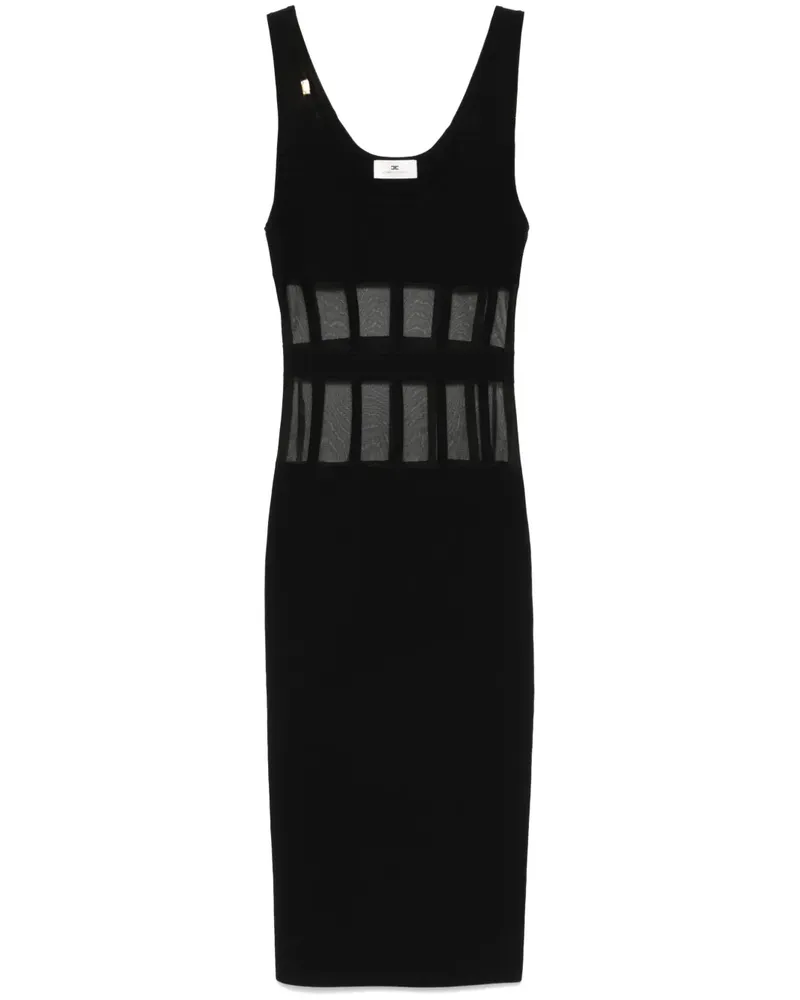 Elisabetta Franchi Midikleid mit Corsage-Schnitt - Schwarz Schwarz