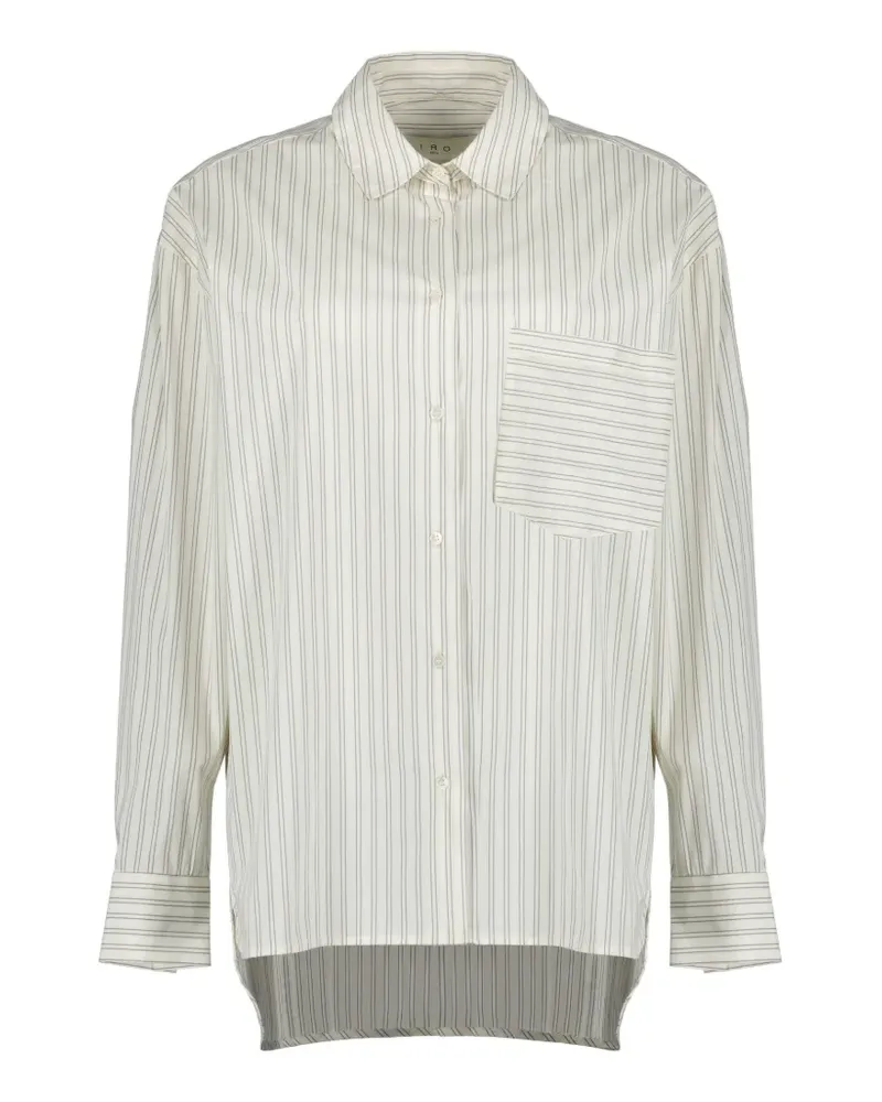 IRO striped long-sleeved shirt - Weiß Weiß