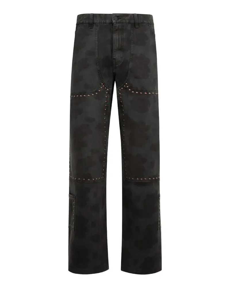 PLEASURES double-knee trousers - Schwarz Schwarz